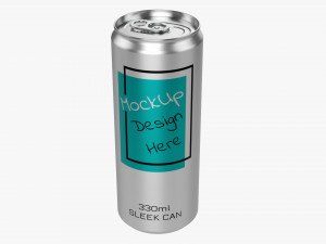 Sleek Beverage Can 330 Ml 1115 Oz 3D Модель