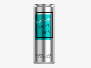 Sleek Beverage Can 355 Ml 12 Oz 3D Модель