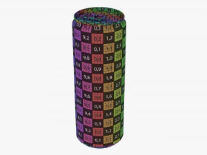 Sleek Beverage Can 355 Ml 12 Oz 3D Model