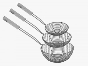 Spider Strainer Set Model 3D