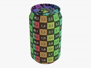Standardowa puszka na napoje 330 ml 1115 uncji Model 3D