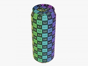Standard Beverage Can 500 Ml 169 Oz Modelo 3D