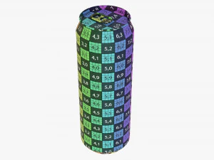 Standard Beverage Can 568 Ml 192 Oz 1 Pint 3D Model