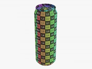 Standard Beverage Can 568 Ml 192 Oz 1 Pint 3D Model