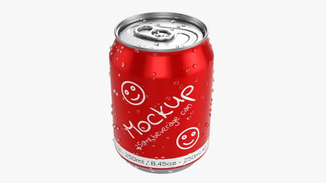 Standard Wet Beverage Can 250 Ml 845 Oz Modelo 3D .c4d .max .obj .3ds .fbx .stl .blend 