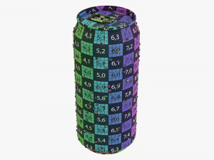 Standard Wet Beverage Can 440 Ml 1487 Oz 3D Model