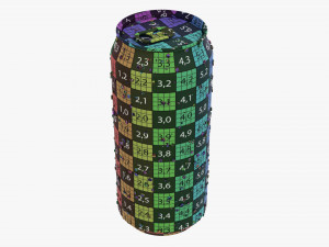 Standard Wet Beverage Can 440 Ml 1487 Oz 3D Model