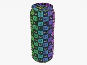 Standard Wet Beverage Can 500 Ml 169 Oz 3D Model