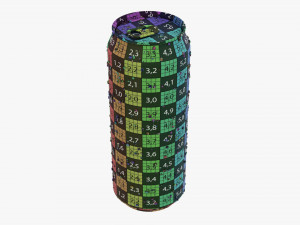 Standard Wet Beverage Can 500 Ml 169 Oz 3D 模型