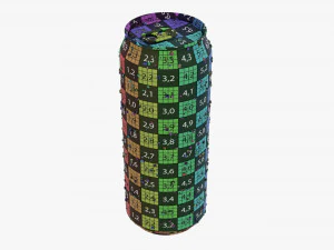 Standard Wet Beverage Can 500 Ml 169 Oz 3D Model