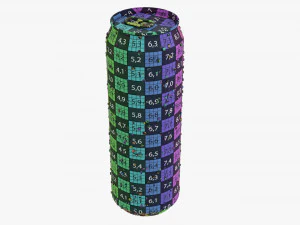 Lata de bebida &uacute;mida padr&atilde;o 568 ml 192 on&ccedil;as 1 litro Modelo 3D