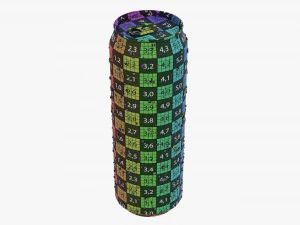 Lata de bebida &uacute;mida padr&atilde;o 568 ml 192 on&ccedil;as 1 litro Modelo 3D