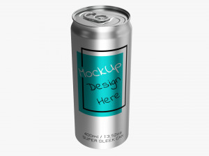 Super Sleek Beverage Can 400 Ml 1352 Oz 3D Model