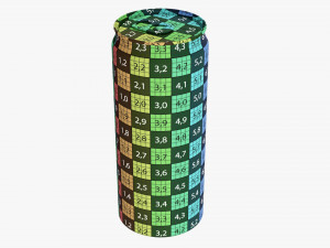 Super Sleek Beverage Can 400 Ml 1352 Oz 3D 模型