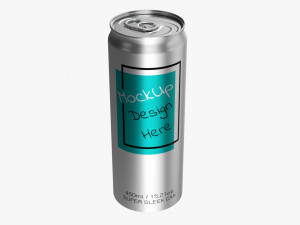 Super Sleek Beverage Can 450 Ml 1521 Oz 3D Модель