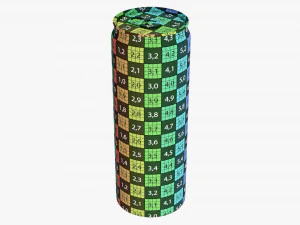 Lata de bebida super elegante 473 ml 16 on&ccedil;as Modelo 3D