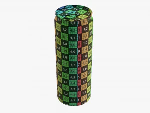Lata de bebida super elegante 473 ml 16 on&ccedil;as Modelo 3D