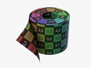 Toilet Paper Single Roll 3D Model