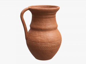 Vintage Ceramic Jug Large 3D Model