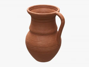 Vintage Ceramic Jug Large 3D Model