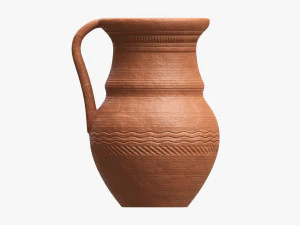 Vintage Ceramic Jug Large 3D Model