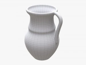 Vintage Ceramic Jug Large 3D Model