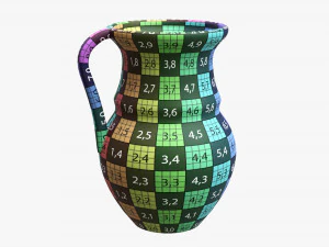 Vintage Ceramic Jug Large 3D Model