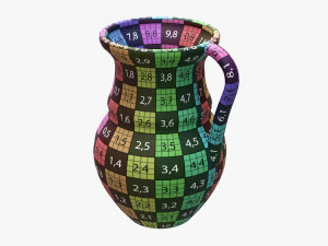 Vintage Ceramic Jug Large 3D Model