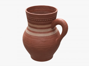 Vintage Ceramic Jug Medium Model 3D