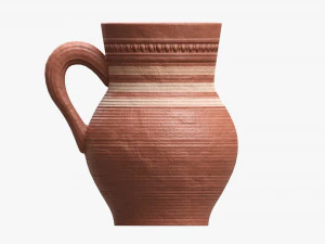Vintage Ceramic Jug Medium 3D Model
