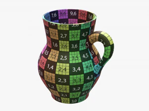 Vintage Ceramic Jug Medium 3D Model