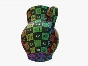 Vintage Ceramic Jug Medium 3D Model