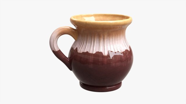 Vintage Ceramic Jug Small Model 3D .c4d .max .obj .3ds .fbx .stl .blend 