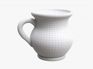 Vintage Ceramic Jug Small Model 3D