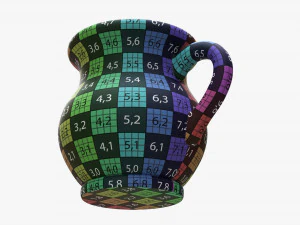 Vintage Ceramic Jug Small 3D Model