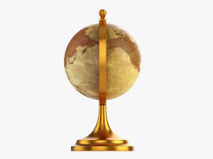 Vintage Decorative Table Globe 3D Model