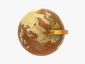 Vintage Decorative Table Globe 3D Model