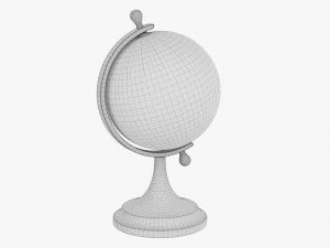 Vintage Decorative Table Globe 3D Model