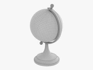 Vintage Decorative Table Globe 3D Model