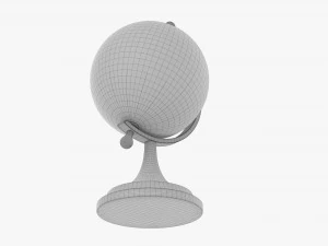 Vintage Decorative Table Globe 3D Model