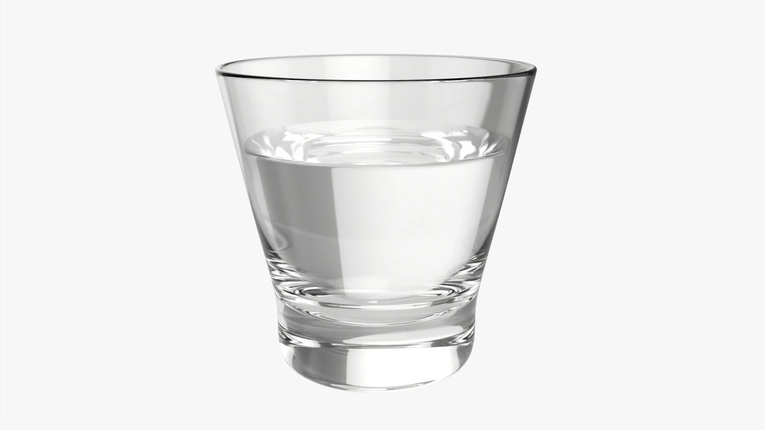 Whiskey Rocks Glass 3D Model .c4d .max .obj .3ds .fbx .stl .blend 