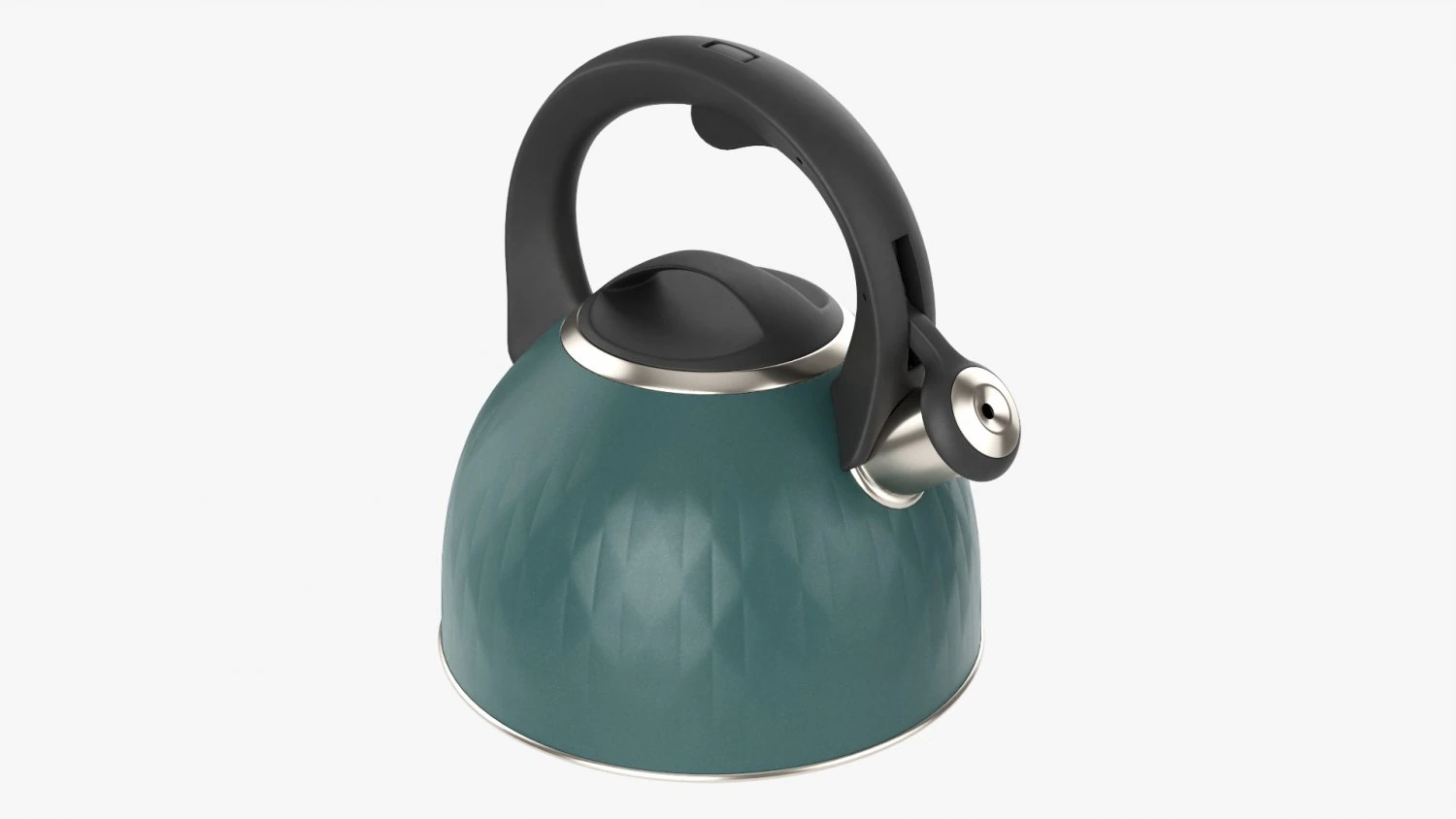 Whistle Kettle 01 3D Model .c4d .max .obj .3ds .fbx .stl .blend 