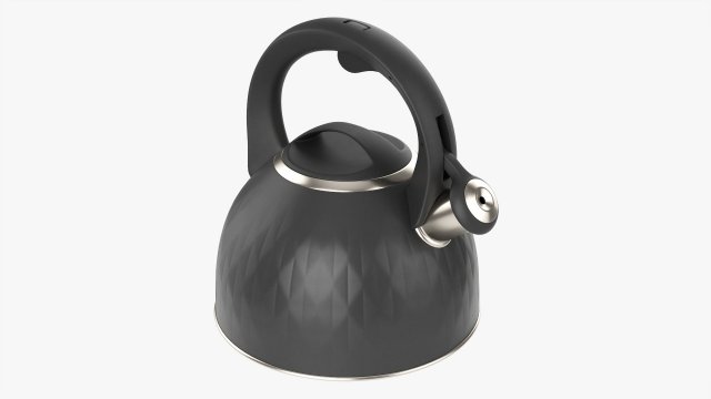 Whistle Kettle 04 3D Model .c4d .max .obj .3ds .fbx .lwo .lw .lws