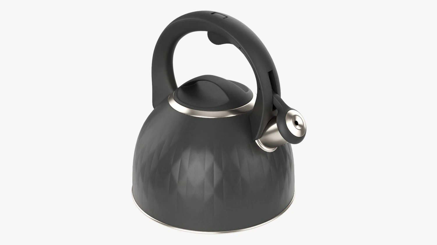 Whistle Kettle 04 3D Model .c4d .max .obj .3ds .fbx .stl .blend 