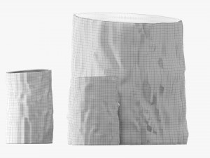 Wooden Garden Furniture Set 01 3D Model