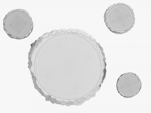 Wooden Garden Furniture Set 01 3D Model