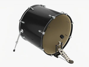 Acoustic Bass Drum 3D Model