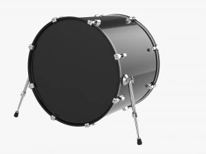 Acoustic Bass Drum 3D Model