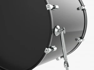 Acoustic Bass Drum 3D Model
