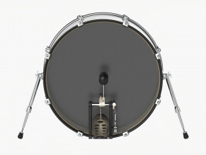 Acoustic Bass Drum Modelo 3D